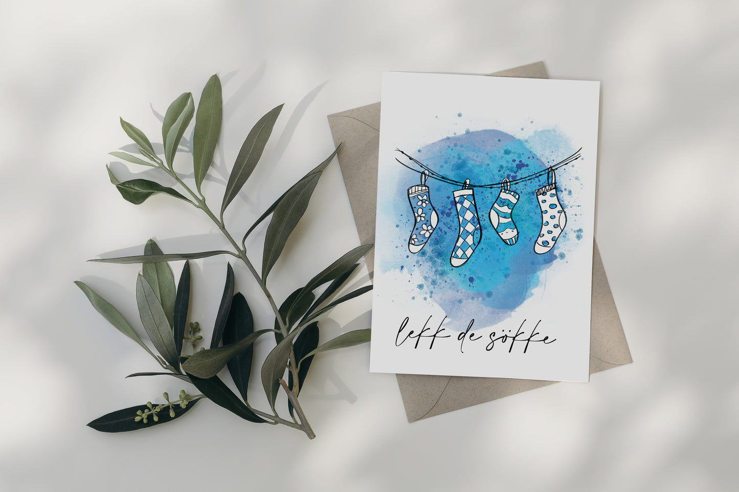 "Lekk de Sökke" Wäscheleine