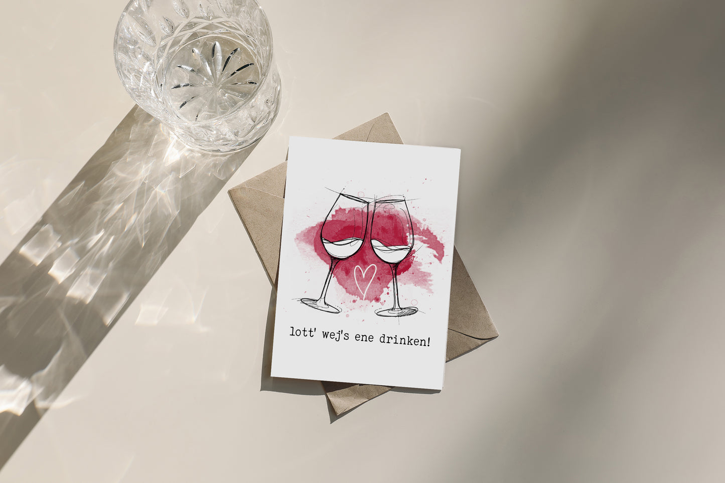 lott' wej's ene drinken!