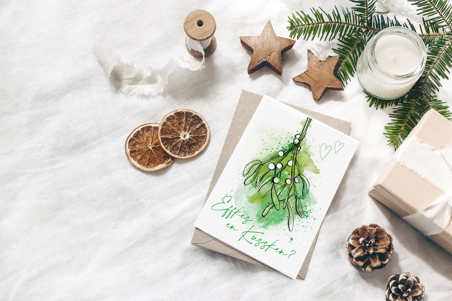 Mistelzweig "Effkes en Küssken?"