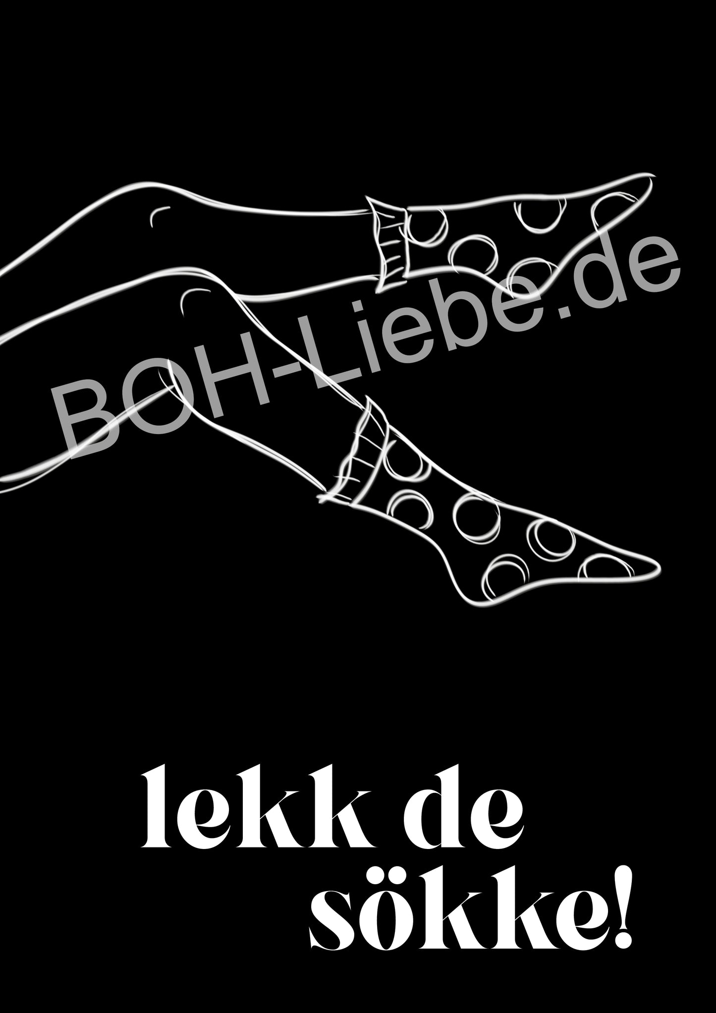 "Lekk de Sökke" schwarz